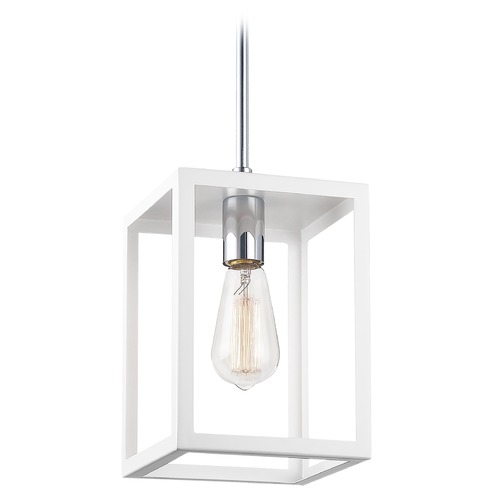 Matteo Lighting Flare White Mini Pendant by Matteo Lighting C76001WH