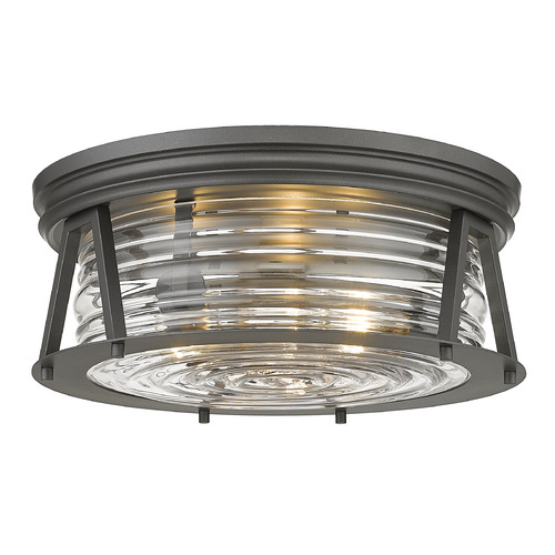 Z-Lite Cape Harbor Bronze Flush Mount by Z-Lite 491F3-BRZ