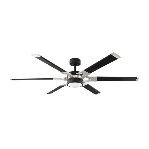 Visual Comfort Fan Collection Loft 62-Inch LED Fan in Midnight Black by Visual Comfort & Co Fans 6LFR62MBKD