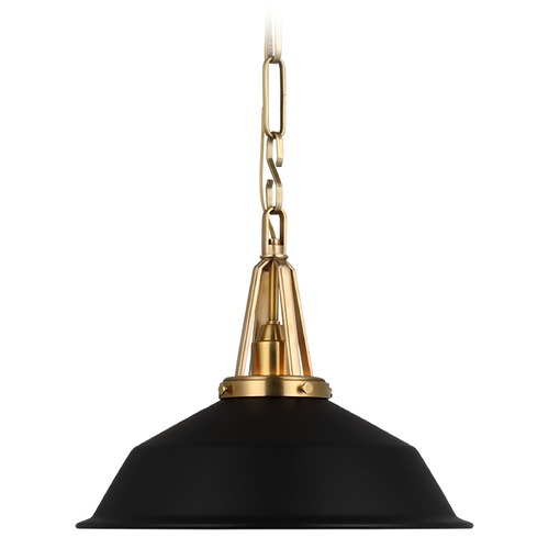 Chapman & Myers Layton 14-Inch Pendant in Brass by Visual Comfort Signature