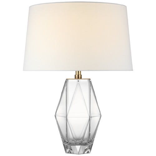 Visual Comfort Signature Collection Chapman & Myers Palacios Medium Table Lamp in Clear by Visual Comfort Signature CHA8439CGL