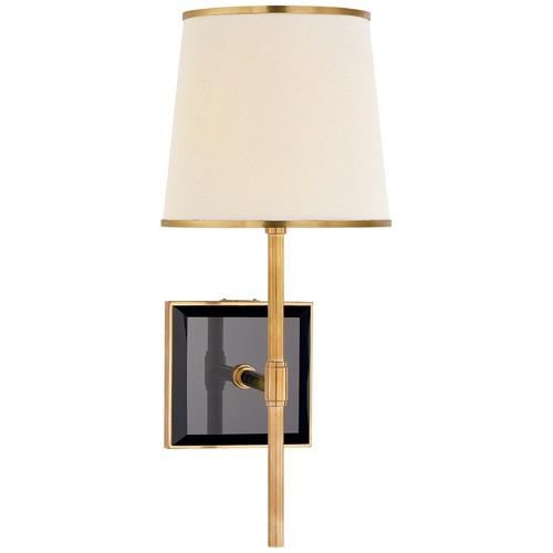 Visual Comfort Signature Collection Kate Spade New York Bradford Sconce in Brass & Black by Visual Comfort Signature KS2120SBBLKLSB