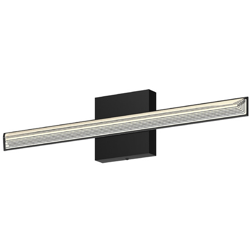 Saphir Black LED Vertical Bathroom Light by Kuzco Lighting