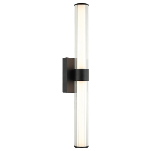 Matteo Lighting Matteo Lighting Macie Black LED Vertical Bathroom Light S06426BK