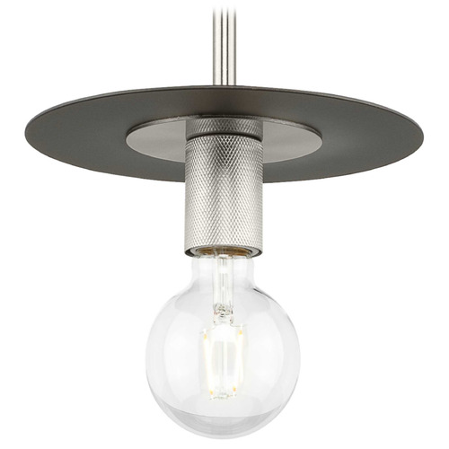 1-Light Mini Pendant from the Trimble Collection in Brushed Nickel Finish