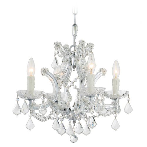 Crystorama Lighting Maria Theresa Polished Chrome Crystal Chandelier