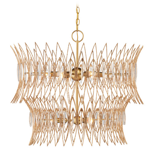 Currey and Company Marquise Clear & Luxor Gold Chandelier