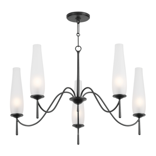 Troy Lighting Lauren Liess Legacy Forged Iron LED Chandelier