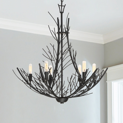 Quoizel Lighting Thornhill Black Chandelier by Quoizel Lighting THL5006MK