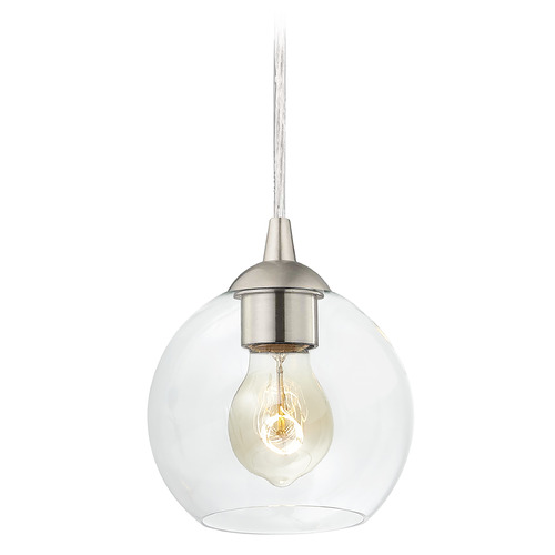 Design Classics Lighting Gala Mini Pendant in Satin Nickel by Design Classics Lighting 582-09 G1832-CL