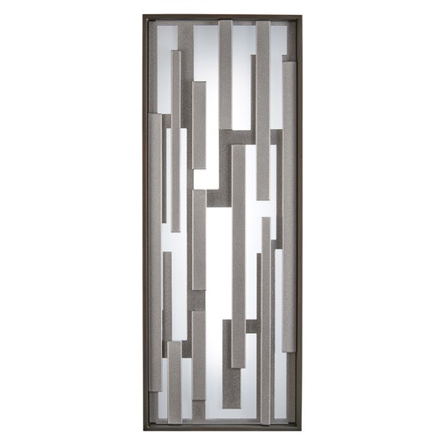 George Kovacs Lighting Bars LED Outdoor Wall Light in Bronze & Silver by George Kovacs P1272-650-L
