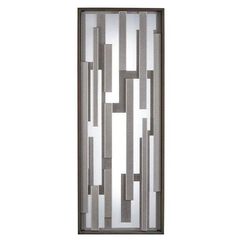 Bars LED Outdoor Wall Light in Bronze & Silver by George Kovacs