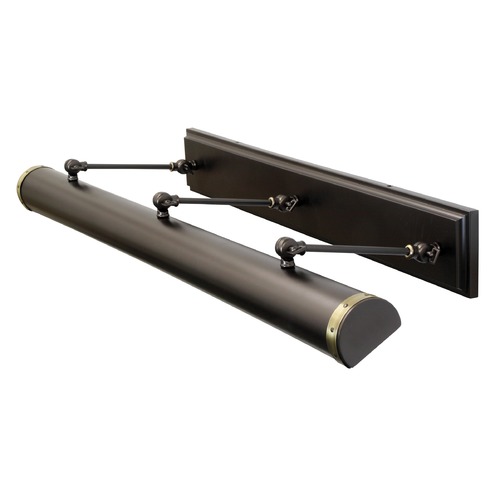 Steamer Mahogany Bronze & Antique Brass Picture Light by House of Troy Lighting