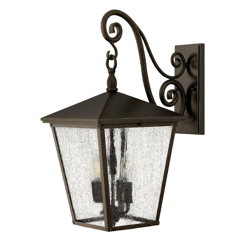 Hinkley Seeded Glass LED Outdoor Wall Light Bronze by Hinkley 1435RB-LL