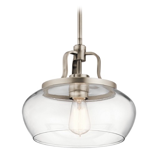 Kichler Lighting Transitional Pendant Light Pewter Davenport by Kichler Lighting 43903AP