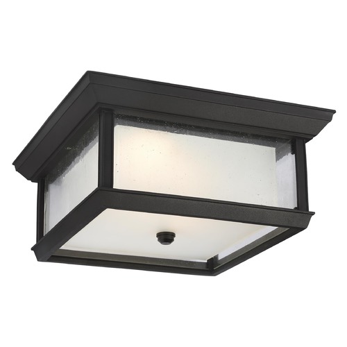 McHenry Outdoor Flush Mount in Textured Black by Visual Comfort Studio