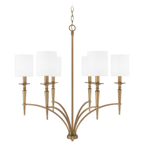 Abbie 6-Light Chandelier in Brass by HomePlace by Capital Lighting