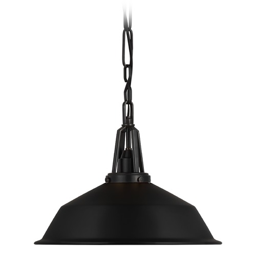 Visual Comfort Signature Collection Chapman & Myers Layton 14-Inch Pendant in Bronze by Visual Comfort Signature CHC5461BZBLK
