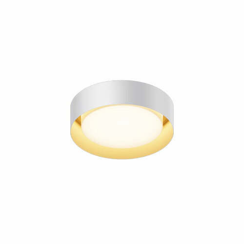 ET2 Lighting Echo 13-Inch 5CCT LED Flush Mount in White & Gold by ET2 Lighting E51010-WTGLD