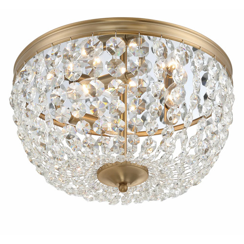 Crystorama Lighting Nola 14.25-Inch Crystal Flush Mount in Gold by Crystorama Lighting NOL-314-VG-CL-MWP