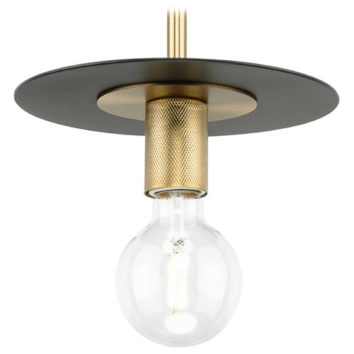Progress Lighting Trimble Brushed Bronze & Matte Black Mini-Pendant Light