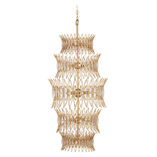 Currey and Company Marquise Clear & Luxor Gold Chandelier