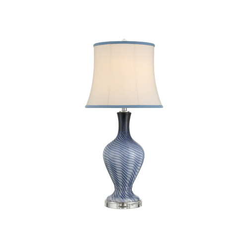 Zeta Table Lamp in Blue by Currey & Company Lighting
