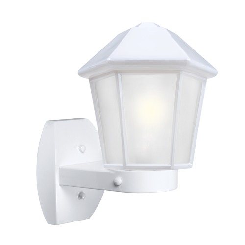 Frosted Glass Outdoor Wall Light White Costaluz by Besa Lighting