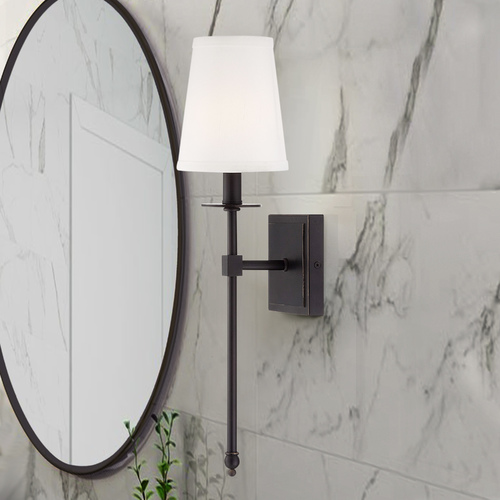 Monroe Wall Sconce in Classic Bronze by Savoy House