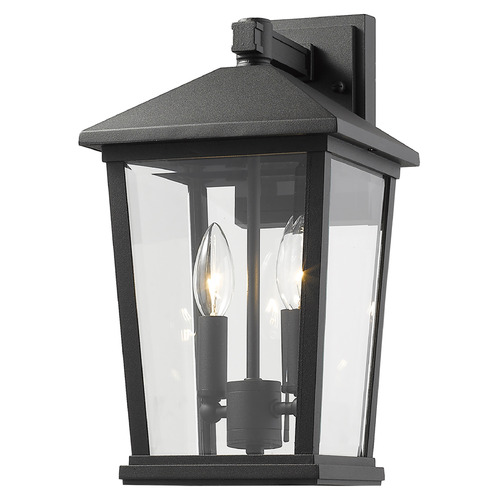 Z-Lite Beacon Black Outdoor Wall Light by Z-Lite 568M-BK