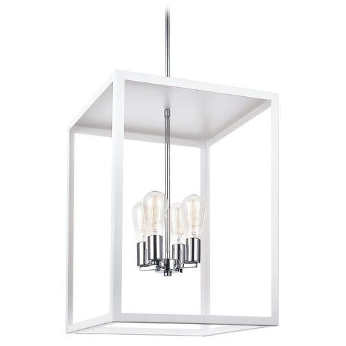 Matteo Lighting Flare White Mini Chandelier by Matteo Lighting C76004WH