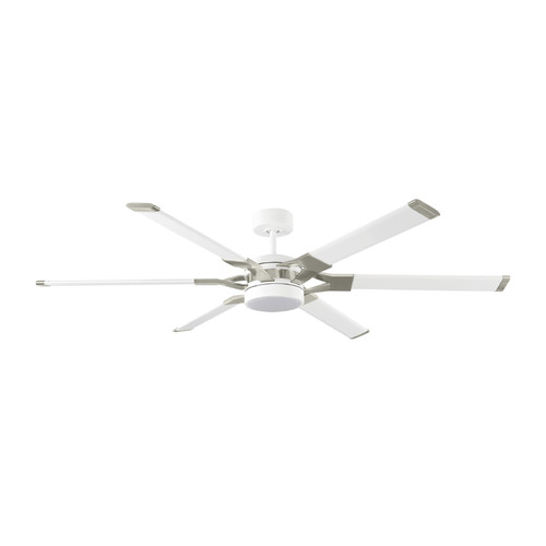 Visual Comfort Fan Collection Loft 62-Inch LED Fan in Matte White by Visual Comfort & Co Fans 6LFR62RZWD