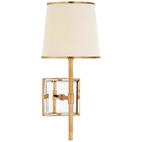Visual Comfort Signature Collection Kate Spade New York Bradford Sconce in Soft Brass by Visual Comfort Signature KS2120SBMIRLSB