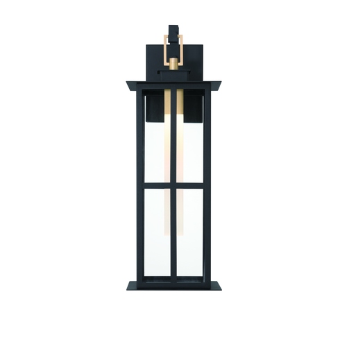 Greyson 22-Inch LED Outdoor Wall Light in Black & Brass by Eurofase