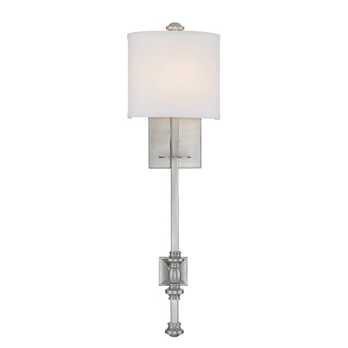 Savoy House Devon 26.50-In High Wall Sconce in Satin Nickel by Savoy House 9-7140-1-SN