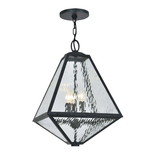 Brian Patrick Flynn Glacier Lantern in Black Charcoal by Crystorama Lighting