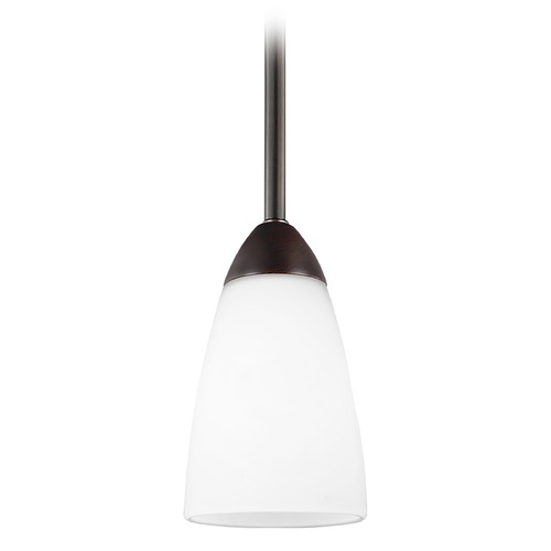 Generation Lighting Seville Burnt Sienna Mini Pendant by Generation Lighting 6120201-710