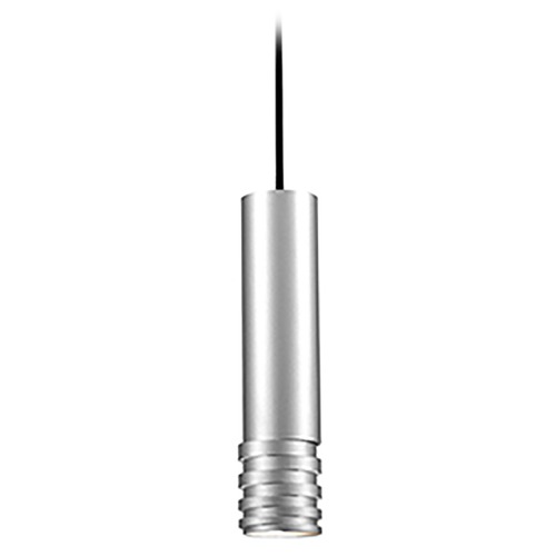 Kuzco Lighting Kuzco Lighting Milca Brushed Nickel Pendant Light with Cylindrical Shade 494502M-BN