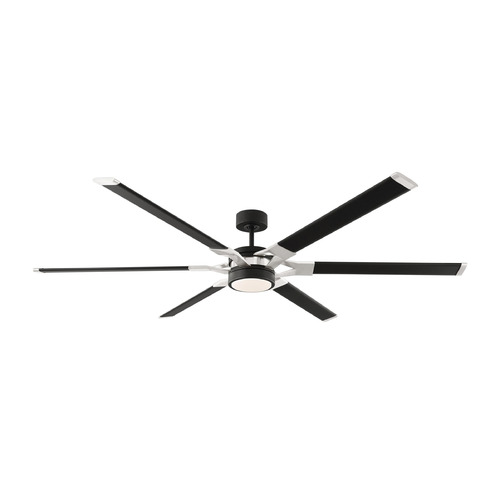 Loft 72-Inch LED Fan in Midnight Black by Visual Comfort & Co Fans