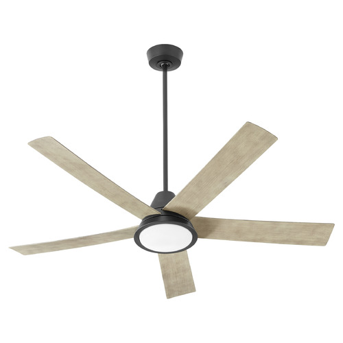 Temple 56-Inch Wet Ceiling Fan in Black by Oxygen Lighting
