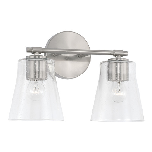 Baker 14.25-Inch Vanity Light in Brushed Nickel by HomePlace by Capital Lighting