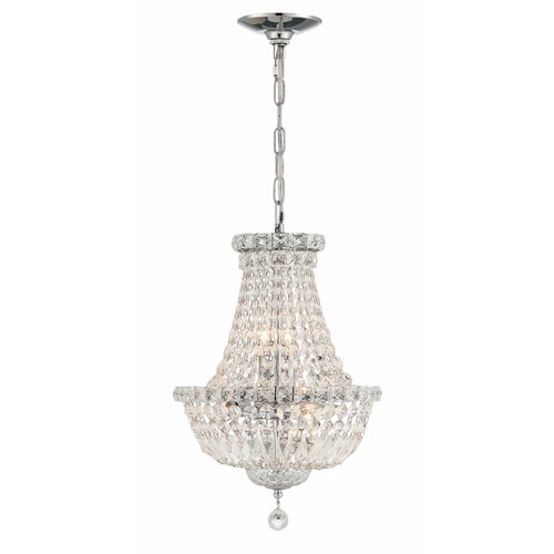 Crystorama Lighting Roslyn 18-Inch High Chandelier in Chrome by Crystorama Lighting ROS-A1006-CH-CL-MWP