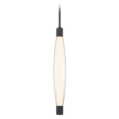 Minka Lavery Verto Dark Matte Black LED Mini-Pendant Light with Oblong Shade