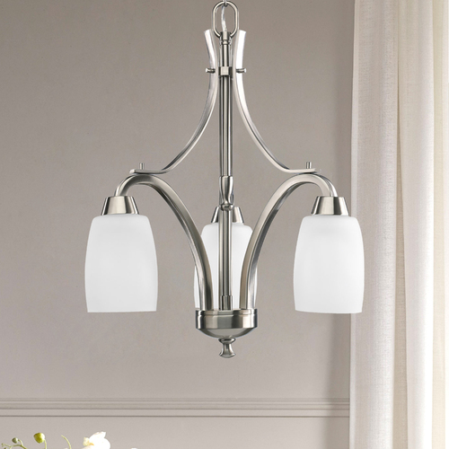 Wisten 13-Inch Chandelier in Brushed Nickel by Progress Lighting