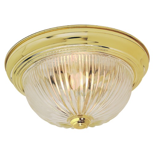 Polished Brass Flush Mount by Nuvo Lighting