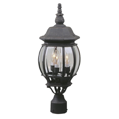 Craftmade Lighting French Style Matte Black Post Light by Craftmade Lighting Z335-05