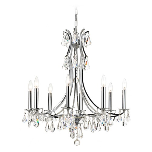 Crystorama Lighting Cedar 27-Inch Crystal Chandelier in Polished Chrome by Crystorama Lighting 5938-CH-CL-MWP