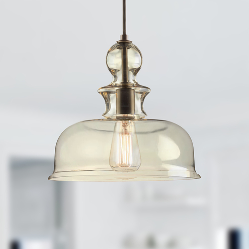 Staunton Farmhouse Pendant in Bronze by Progress Lighting