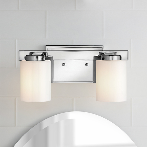 Miley 2-Light Chrome LED Bathroom Light 3000K by Hinkley Lighting