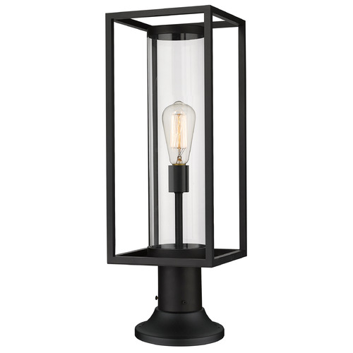 Z-Lite Dunbroch Black Post Light by Z-Lite 584PHMR-553PM-BK